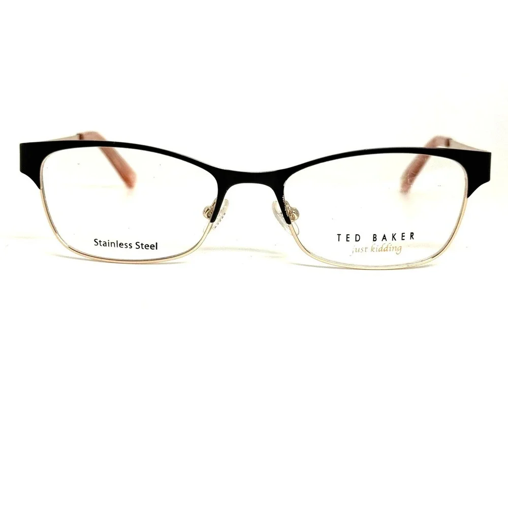 Ted Baker London B967 BLK Just Kidding Eyeglasses Black Rose Gold 48-16-130